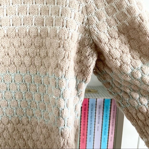 J. Crew Mint Tan Knit Lambs Wool Tunic Sweater L - Picture 12 of 14